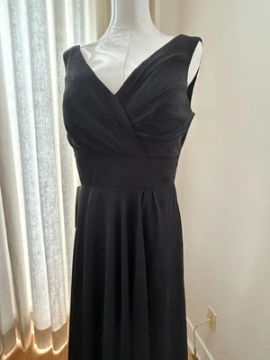 NWT Formal Chiffon Black Dress, SIZE 8 - Image 1 of 4
