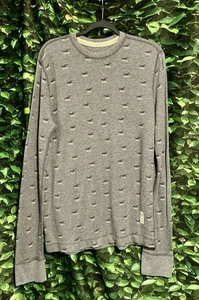 Hollister 1922 Graphic Long Sleeve Shirt Grey Junior Mens Large - Picture 1 of 5