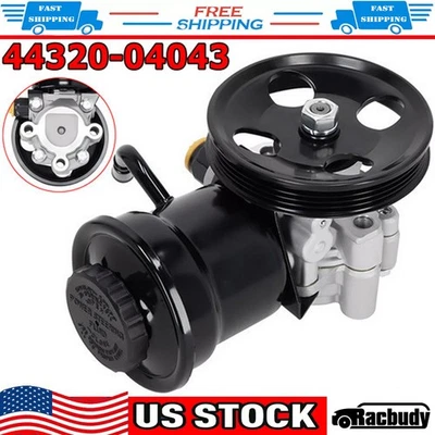 Bomba de dirección asistida + depósito de polea para Toyota 4Runner Tacoma L4 2,4 L/2,7 L Foto 1 de 4