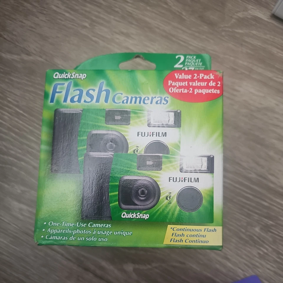 New In Package FujiFilm QuickSnap Flash Cameras 2 Pack  - Image 1 of 1