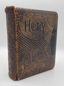 Rare Antique 1888 Holy Bible New Testament Philadelphia A. J. Holman & Co.  - Picture 1 of 18