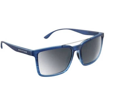 Солнцезащитные очки Native Eyewear Four Corners - поляризованные синие водяные / серебристые DX9012 - Изображение 1 из 4