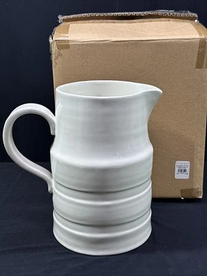 "Jarra Pottery Barn Healdsburg grande color blanco 8,5""" Foto 1 de 4