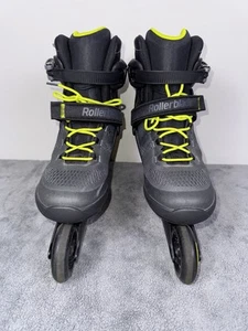 Rollerblade Macroblade 80 Uomo 11 Nero/Lime Ottime Condizioni - Foto 1 di 10