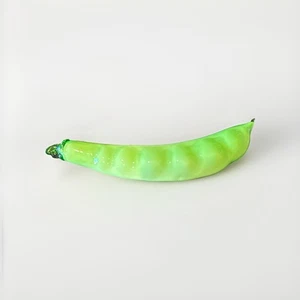 Vtg Murano Glass Green Peas in a Pod Figurine, Brand New Condition Rare Find - Picture 1 of 5