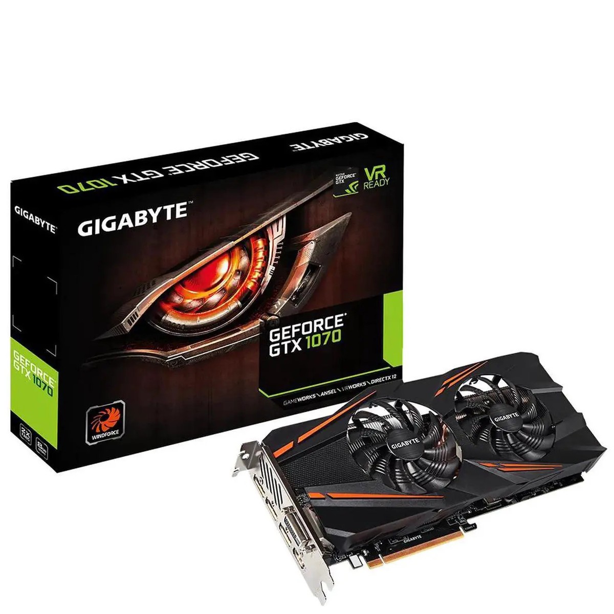 GIGABYTE NVIDIA GeForce GTX 1070 Computer Graphics Cards for