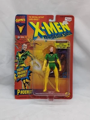 Figura de colección Toy Biz Wolverine 1994 error sin abrir X-Men Fiery Phoenix tarjeta Foto 1 de 2