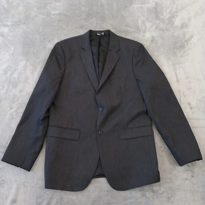 Banana Republic Blazer Mens 42 Gray Wool Two Button Double Vent - Image 1 of 4