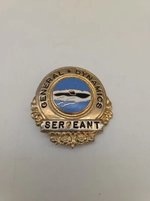 Circa 1970's-1980's General Dynamics Corporate Sergeant Hat Device  - Image 1 of 4