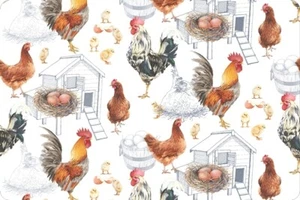 Huevos de gallina Rooster Cuddle® tela Minky BT yarda X 58 pulgadas Shannon - Imagen 1 de 1