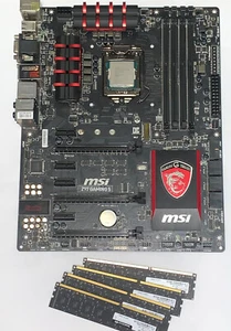 MSI Z97-GAMING 5 ATX Intel Motherboard, 32GB RAM, Corei7 - Working, Great Cond. - Picture 1 of 12