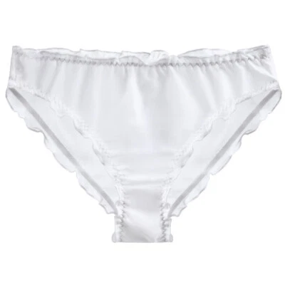 Womens Sexy See Through Ruffles Panties Lingerie Chiffon Sheer Briefs Underwear - Image 1 of 4