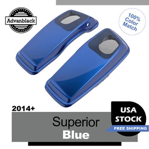 Superior Blue 6x9" Saddlebag Speaker Lids Audio Cover Fits Harley Touring 2014+ - Picture 1 of 7