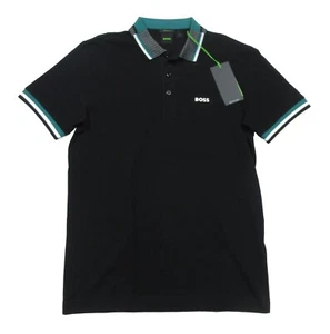 Hugo Boss Green Label Men's Black Paddy 1 Regular Fit Polo Shirt - Picture 1 of 3