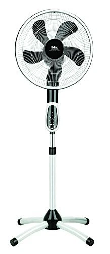 Fakir VC 360° Rotating Standventilator - Schwarz/Silber