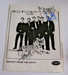 Rocket From The Crypt SIGNED Photo Publicity Photograph 1990's el-e-ment'al RFTC - Picture 1 of 4