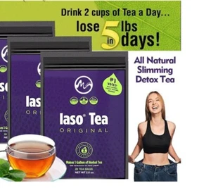 IASO ORIGINAL NATURAL DETOX INSTANT HERBAL HEALTHY WEIGHT LOSS TEA - 28 TEA BAGS