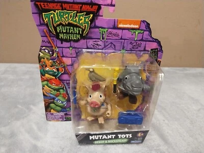 TMNT Teenage Mutant Ninja Turtles Mutant Mayhem Tots Bebop & Rocksteady NUEVO 2024 Foto 1 de 4