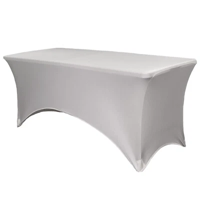YCC Linens - Stretch Spandex Table Covers, Fitted Rectangular Tablecloths - Image 1 of 4