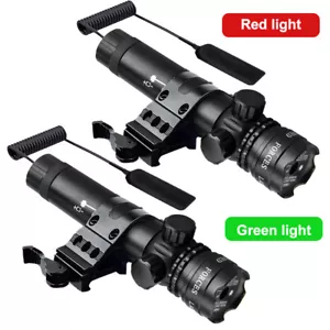 Hunting Red/Green Dot Laser Sight Scope Light Beam with 11mm or 20mm Rail Mount - Picture 1 of 26
