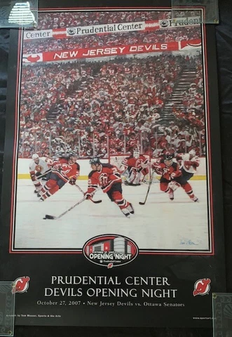 10-27-2007 PRUDENTIAL CENTER NEW JERSEY DEVILS VS. SENATORS OPENING NIGHT POSTER Cover