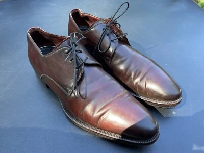 Magnanni Seleccion 11530 Burgundy Leather Plain Toe Derby Dress Shoes Size 12 M - Image 1 of 4