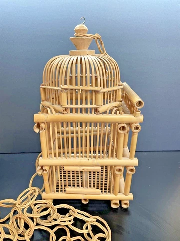 Bamboo Birdcage Cover
