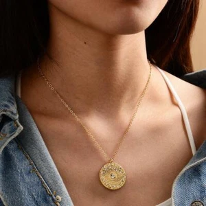 Fashionable Turkish Evil Eye Necklace - Picture 1 of 2