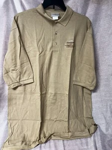 Vintage J. Wesley Hanes Short Sleeve Polo Shirt Size XXL First Flight Centennial - Picture 1 of 4