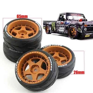 1/10 Onroad Rc Car Wheels Tires Set For Traxxas Nitro 4tec 4-tec 2.0 - Picture 1 of 5