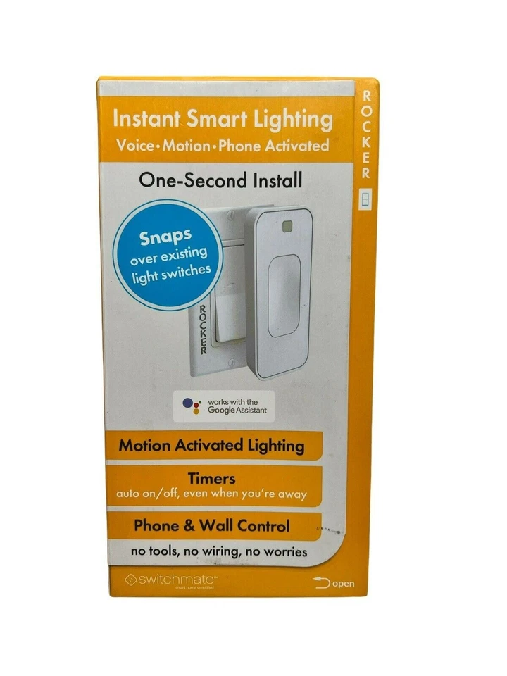 Switchmate Instant Smart Lighting Rocker Motion Activated Phone Control Rsm003w