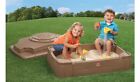 Step2 Play and Store Sandbox with Cover and Four Molded in Seats