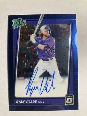 2021 Panini Optic rated Prospect Auto RYAN VILADE no. RPS-RV Blue Parallel 20/25 - Image 1 of 2