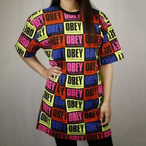 Obey Womens Raven Ls Knit Lace Dress 