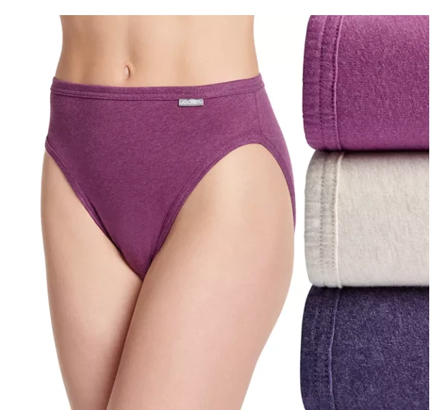 Women's Jockey 3-Pack French Cut (PLUM HEATHER ASST) Cotton Comfort Underwear - Image 1 of 4