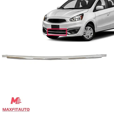 Fits Mitsubishi Mirage Hatchback 2017-20 Front Bumper Center Trim Molding Chrome Foto 1 de 4