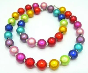 Collar Perla Mágica 3D Efecto Brillante 10mm Multicolor Multicolor 149d - Imagen 1 de 12