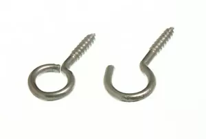 400 X (200 de cada uno) ganchos y ojos de alambre de cortina 23 mm X 2 mm Np | Onestopdiy Nuevo - Imagen 1 de 1