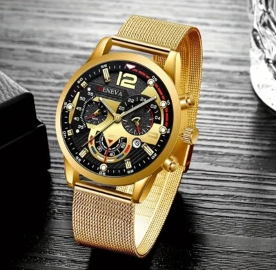 Men’s Luxury Golden Stylish Watch - Image 1 of 3
