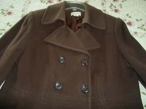 St Johns Bay Double Breasted Wool Jacket size L - Picture 1 of 8