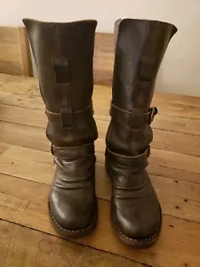 Fiorentini + Baker Women’s Brown Leather Eternity Moro Calf High Boot 35.5 - Picture 1 of 8