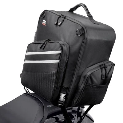 40L Motorcycle Sissy Bar Bag Luggage Rack Tail Bag Sport Backpack for Outdoor - Image 1 of 4