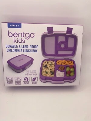 Совершенно новый Bentgo Kids бенто ланч-бокс - фиолетовый утечки доказательство бенто коробка - Изображение 1 из 4