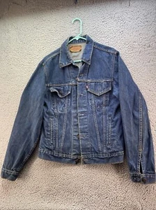 Chaqueta de camionero de jean Levi's71506-0216 talla 42 L pestaña roja EE. UU. - Imagen 1 de 12