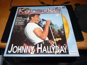 LASERDISC "JOHNNY HALLYDAY : KARAOKE" - Picture 1 of 2