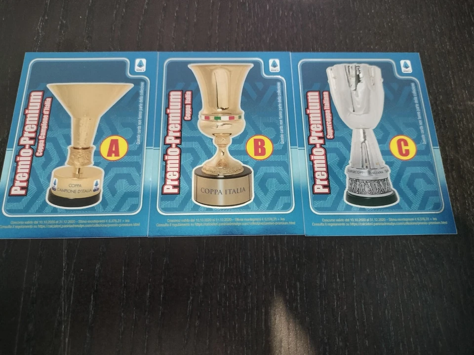 ADRENALYN PANINI CALCIATORI 2020 21 SET COMPLETO CARDS A,B,C PREMIO PREMIUM - Immagine 1 di 1