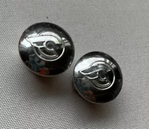 Cinelli VINTAGE handlebar Plugs/End Buttons/Caps plastic. Chrome. Pair Used - Picture 1 of 6