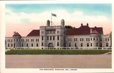 Vintage Postcard, The Armouries KINGSTON Ontario Canada, Military Base  pb23