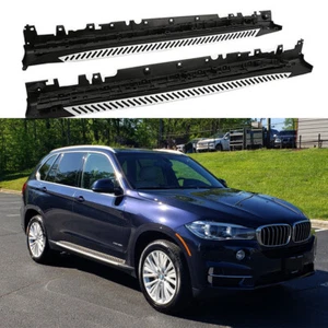 2PCS Side Steps Nerf Bars Running Boards Fits For BMW X5 F15 2014-2018 Aluminum - Picture 1 of 6