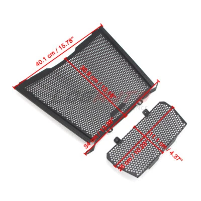 Cubierta protectora negra para radiador enfriador de aceite para BMW S1000XR S1000RR 2019-2022 Foto 1 de 4